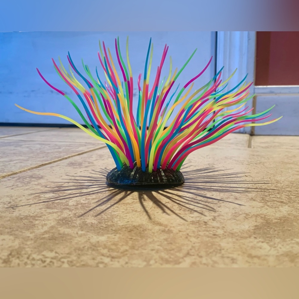 Top Fin Silicone Rainbow Plant Aquarium Ornament